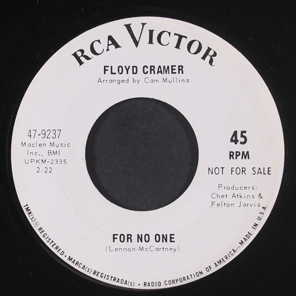 theme for sam / for no one by FLOYD CRAMER