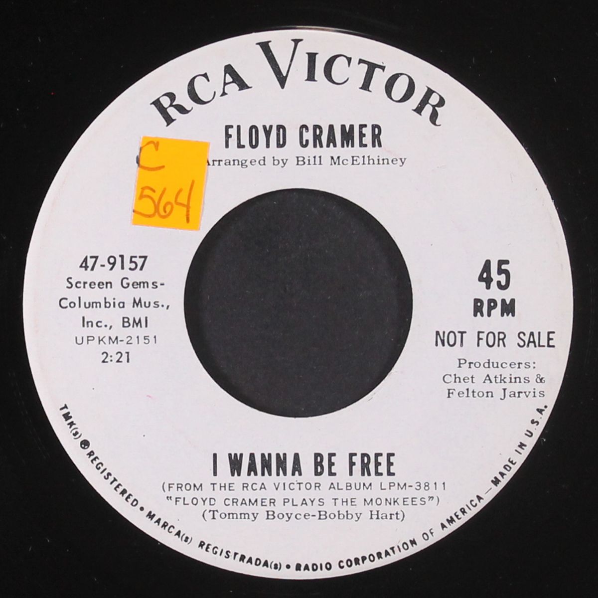 i wanna be free / papa gene's blues by FLOYD CRAMER