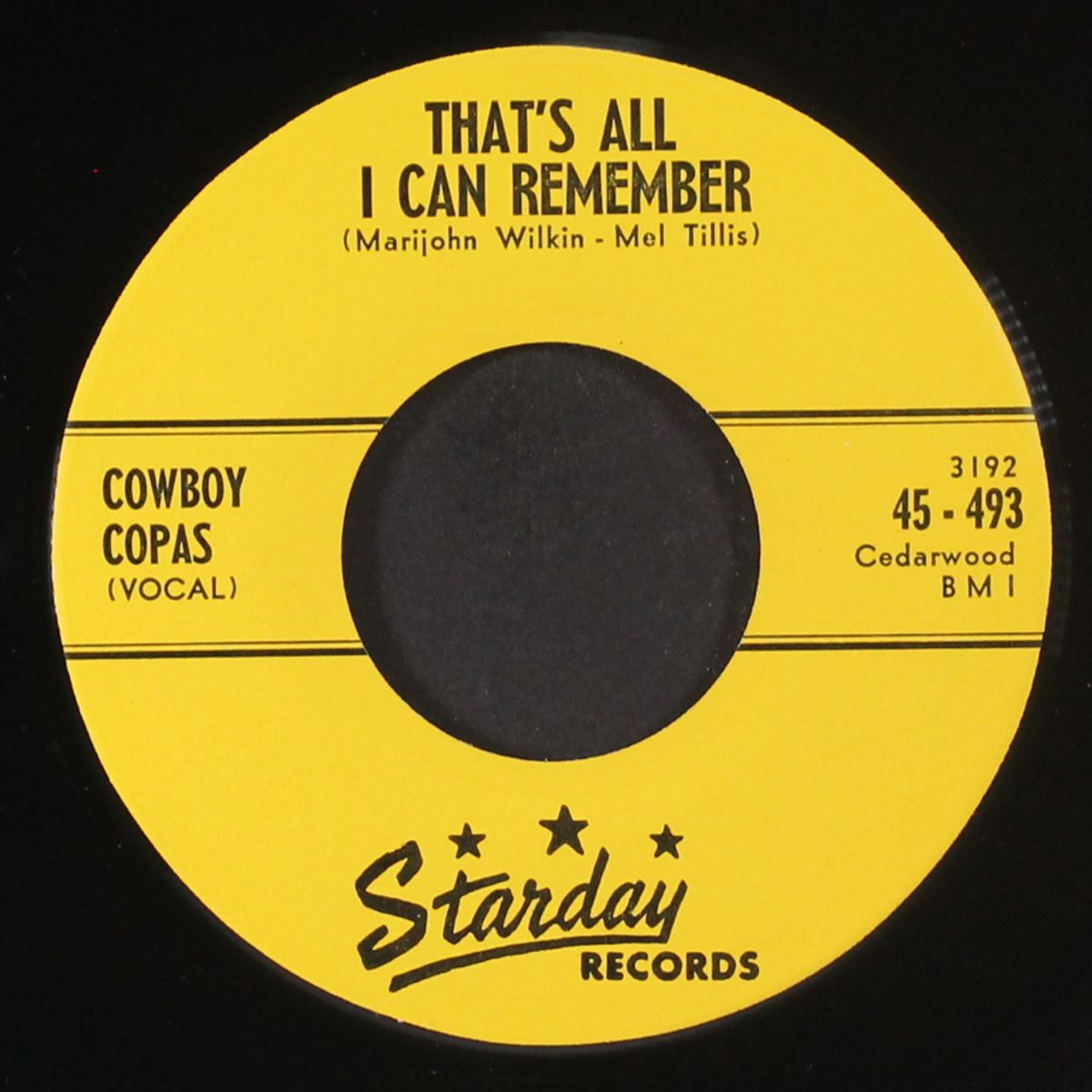 south pacific shore / that's all i can remember by COWBOY COPAS