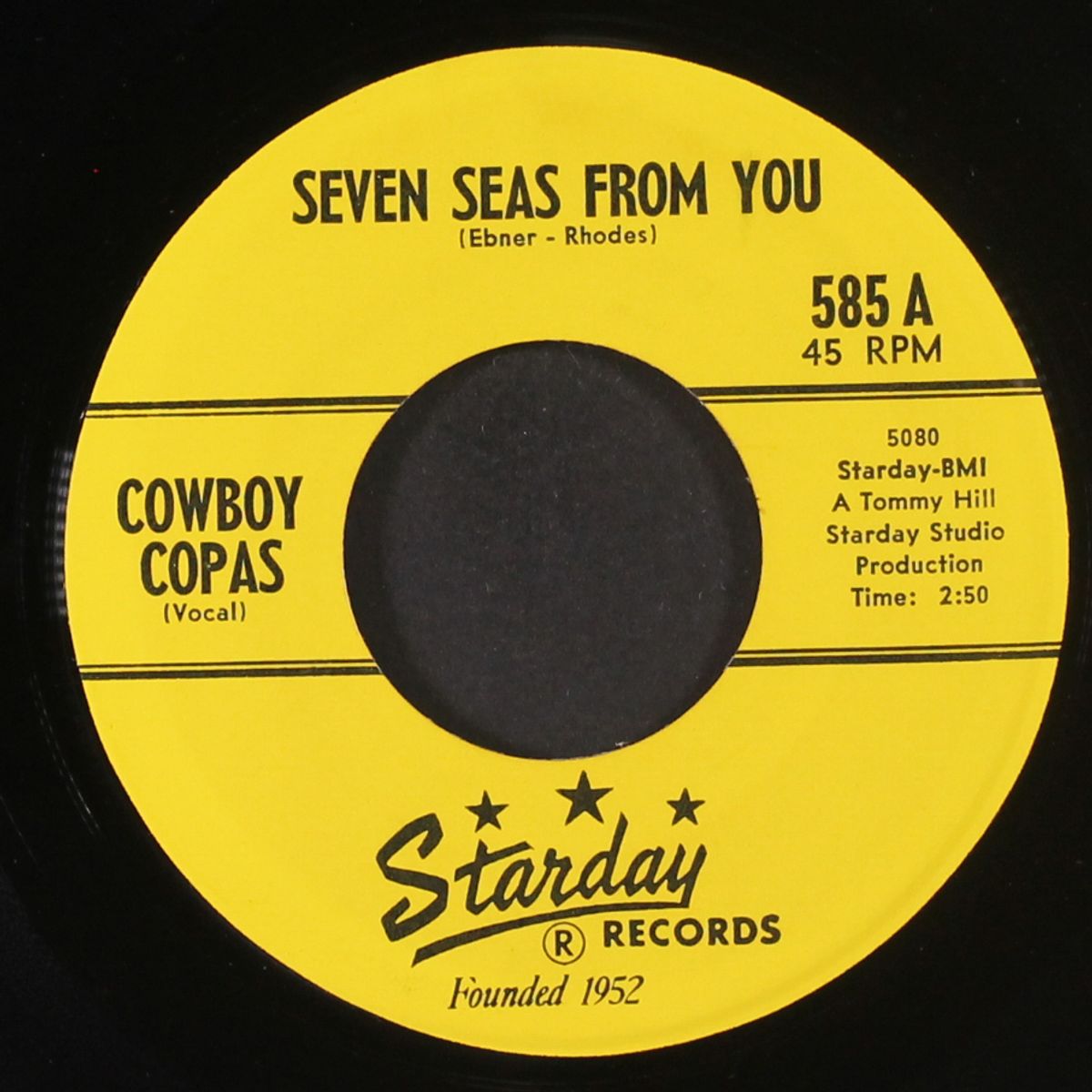 seven seas from you / there'll come a time someday by COWBOY COPAS