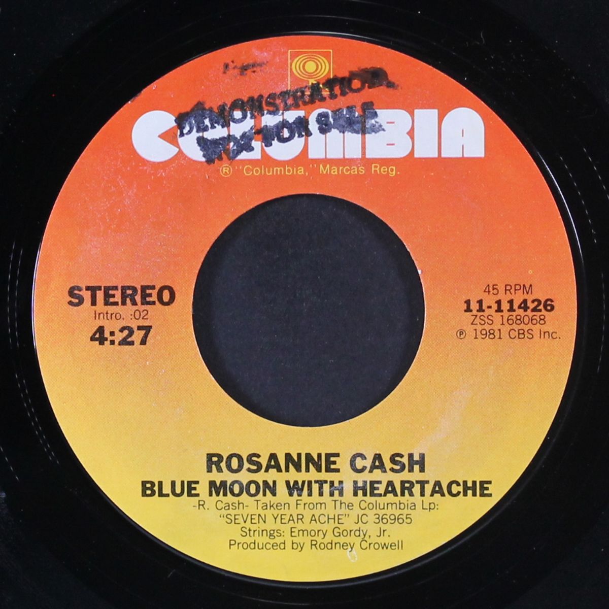 seven year ache / blue moon with heartache by ROSANNE CASH
