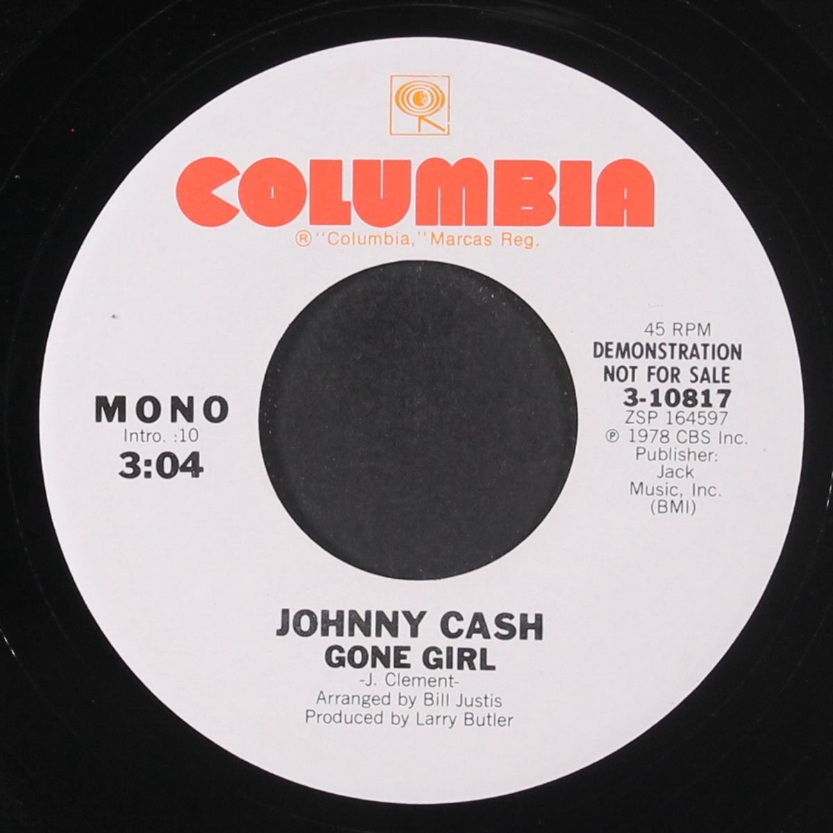 gone girl / mono by JOHNNY CASH