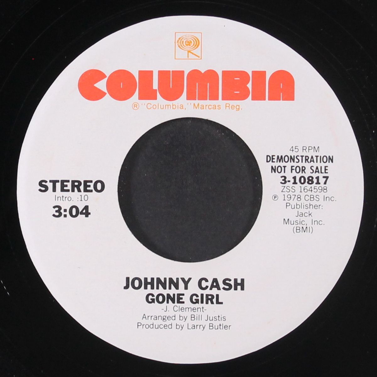 gone girl / mono by JOHNNY CASH