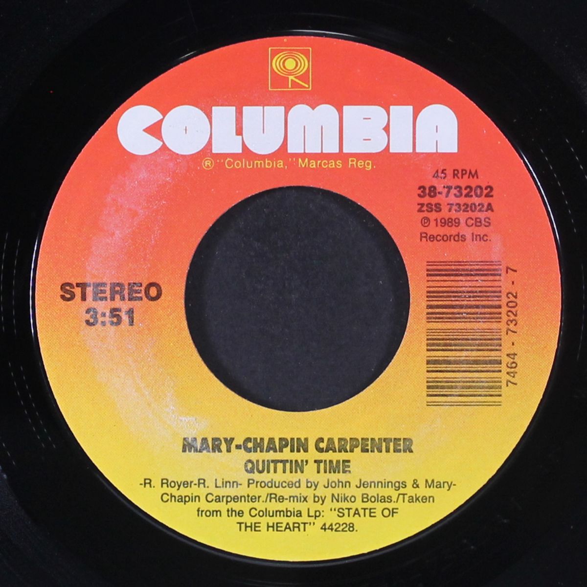 quittin' time by MARY-CHAPIN CARPENTER