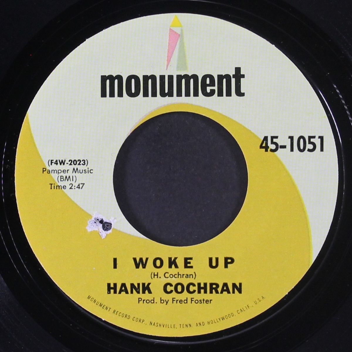 i woke up by HANK COCHRAN