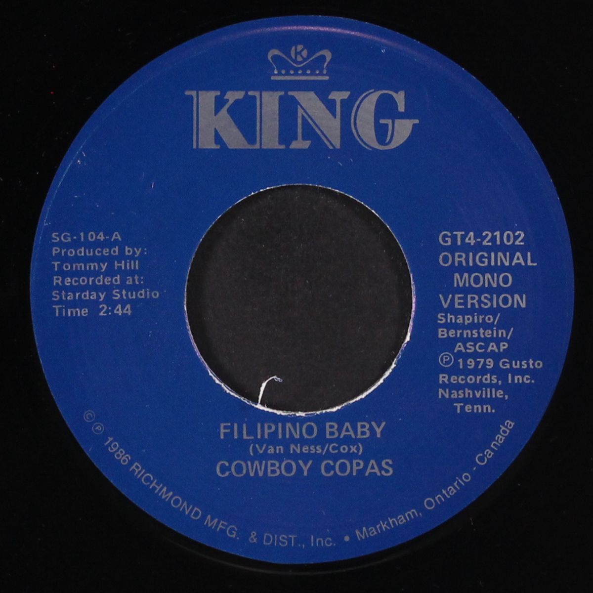 filipino baby / hillybilly heaven by COWBOY COPAS