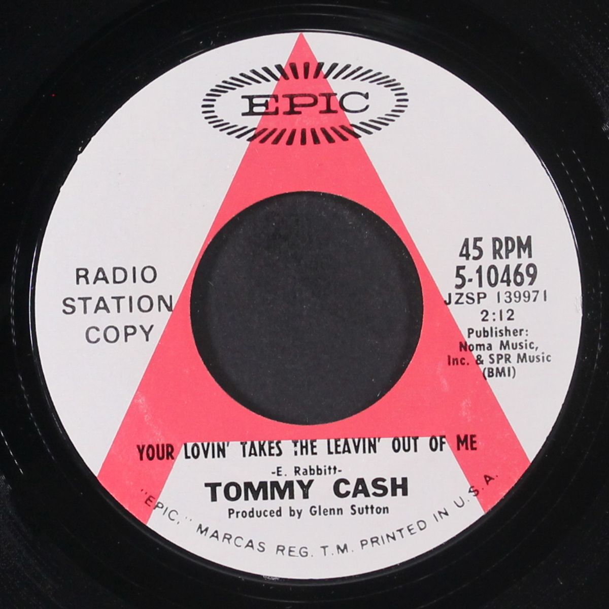six white horses / your lovin' takes the leavin' out of me by TOMMY CASH