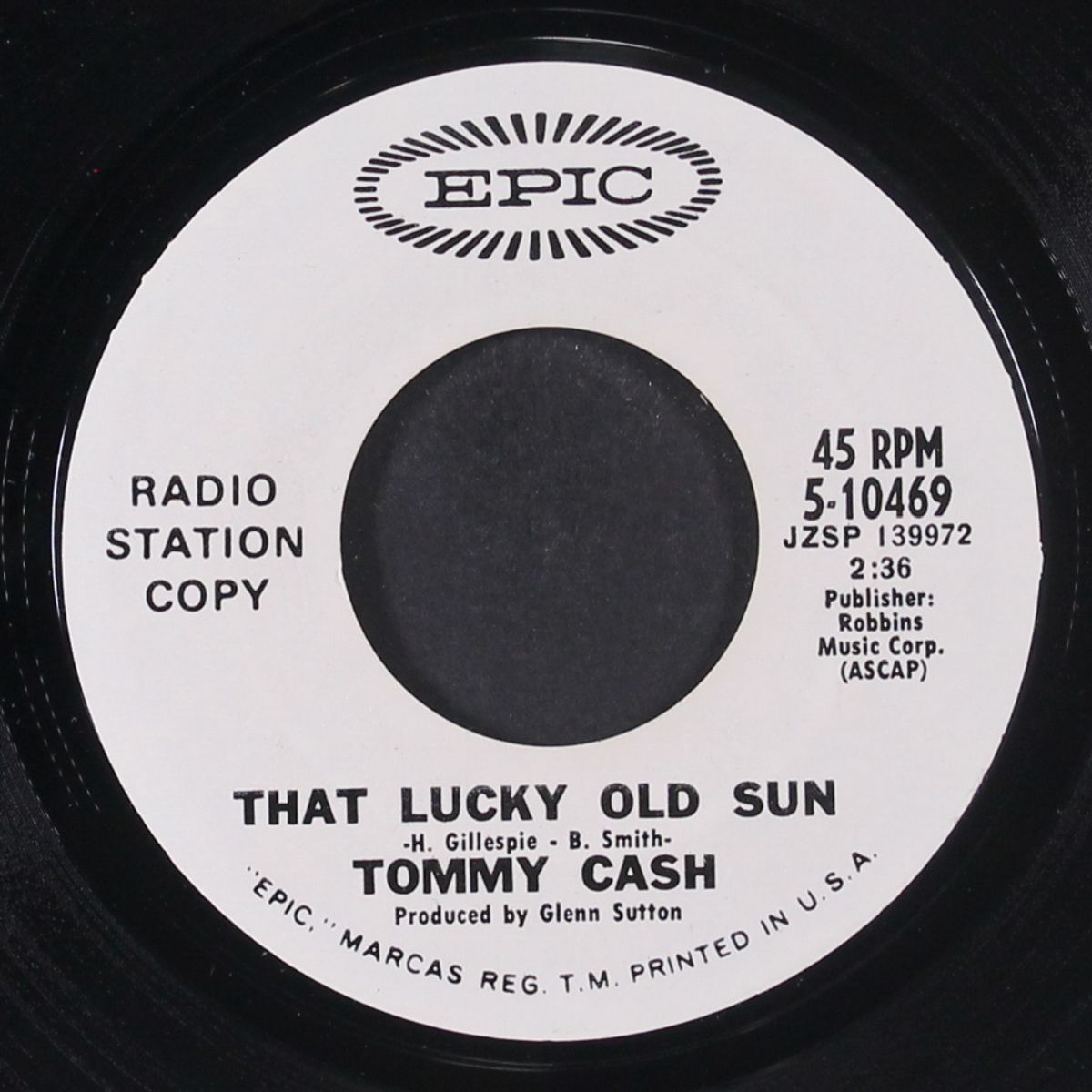 six white horses / your lovin' takes the leavin' out of me by TOMMY CASH