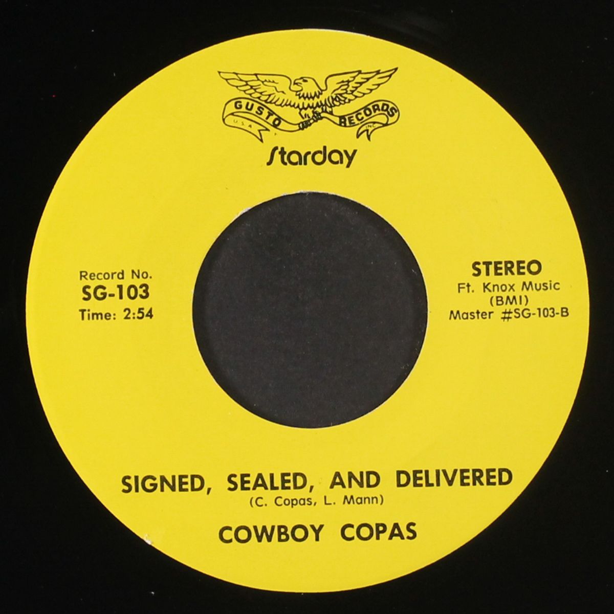alabam / signed, sealed & delivered by COWBOY COPAS