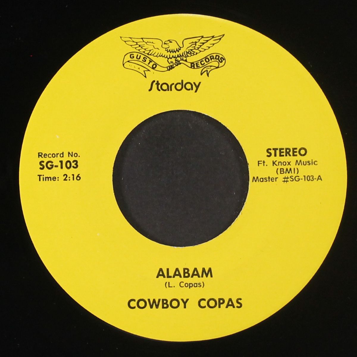 alabam / signed, sealed & delivered by COWBOY COPAS