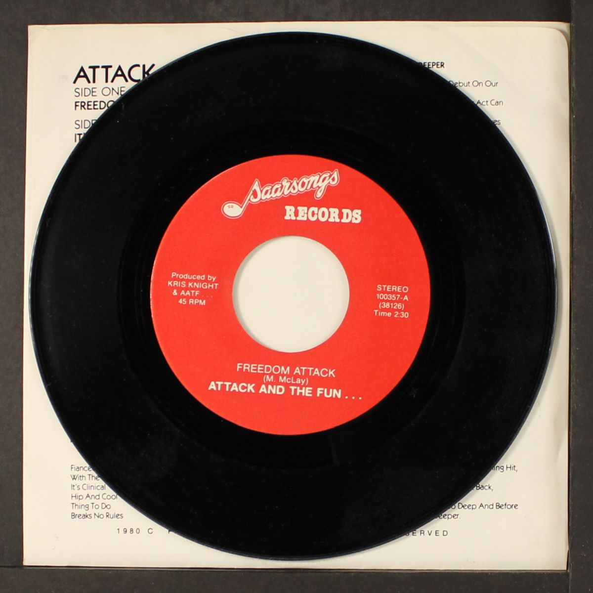 freedom attack / it's gone deeper by ATTACK AND THE FUN
