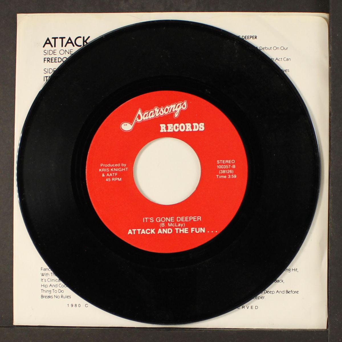 freedom attack / it's gone deeper by ATTACK AND THE FUN