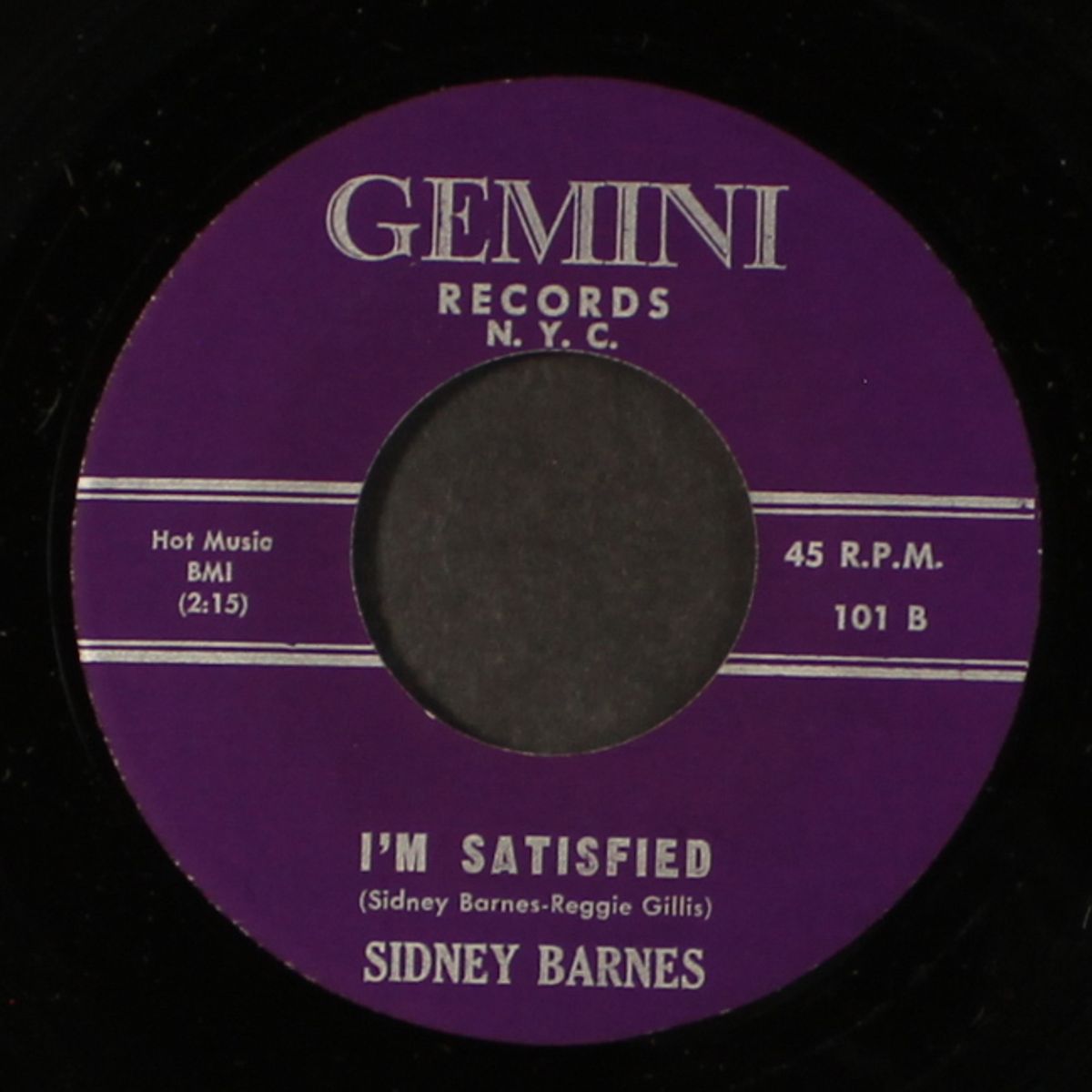 wait / i'm satisfied by SIDNEY BARNES