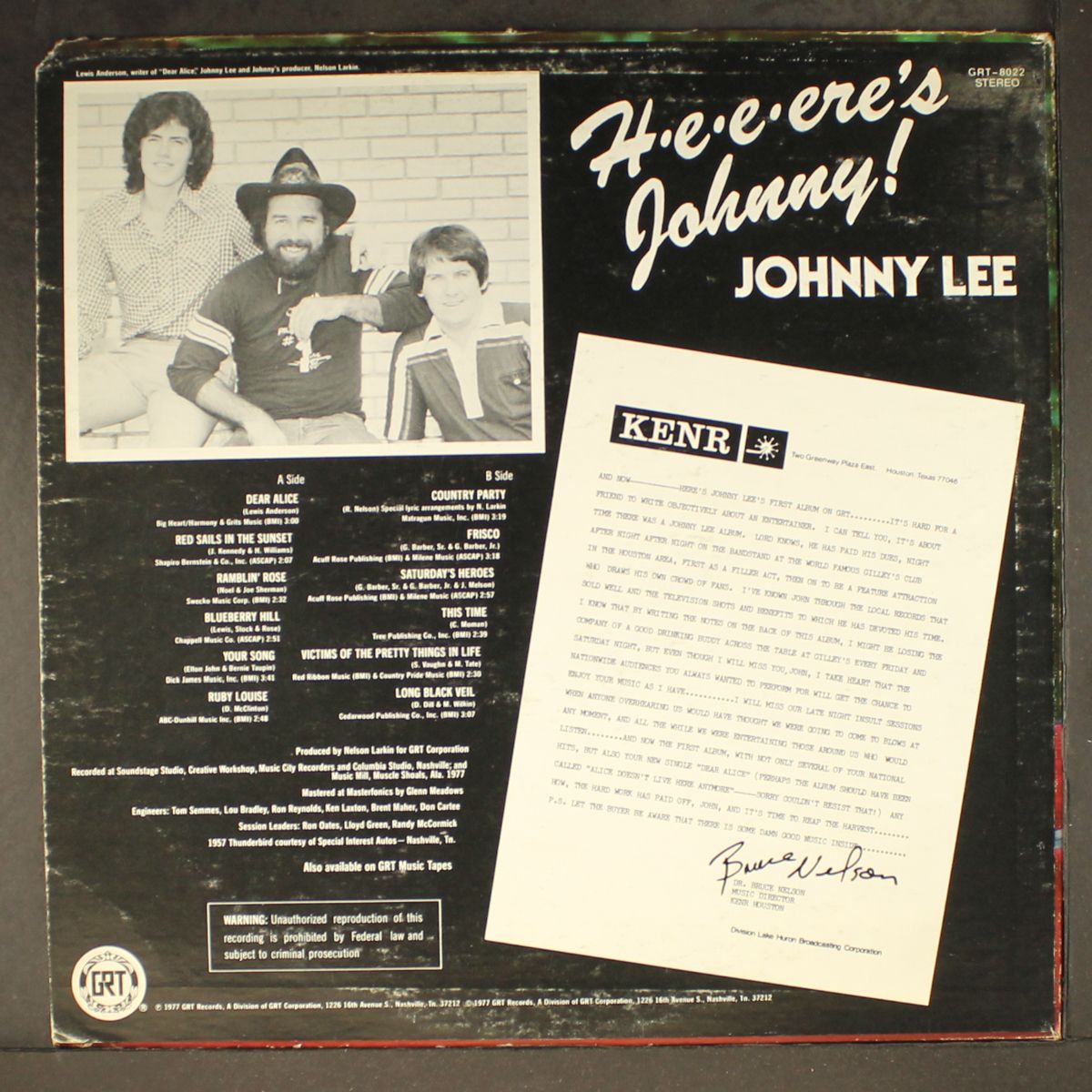 h-e-e-ere's johnny by JOHNNY LEE