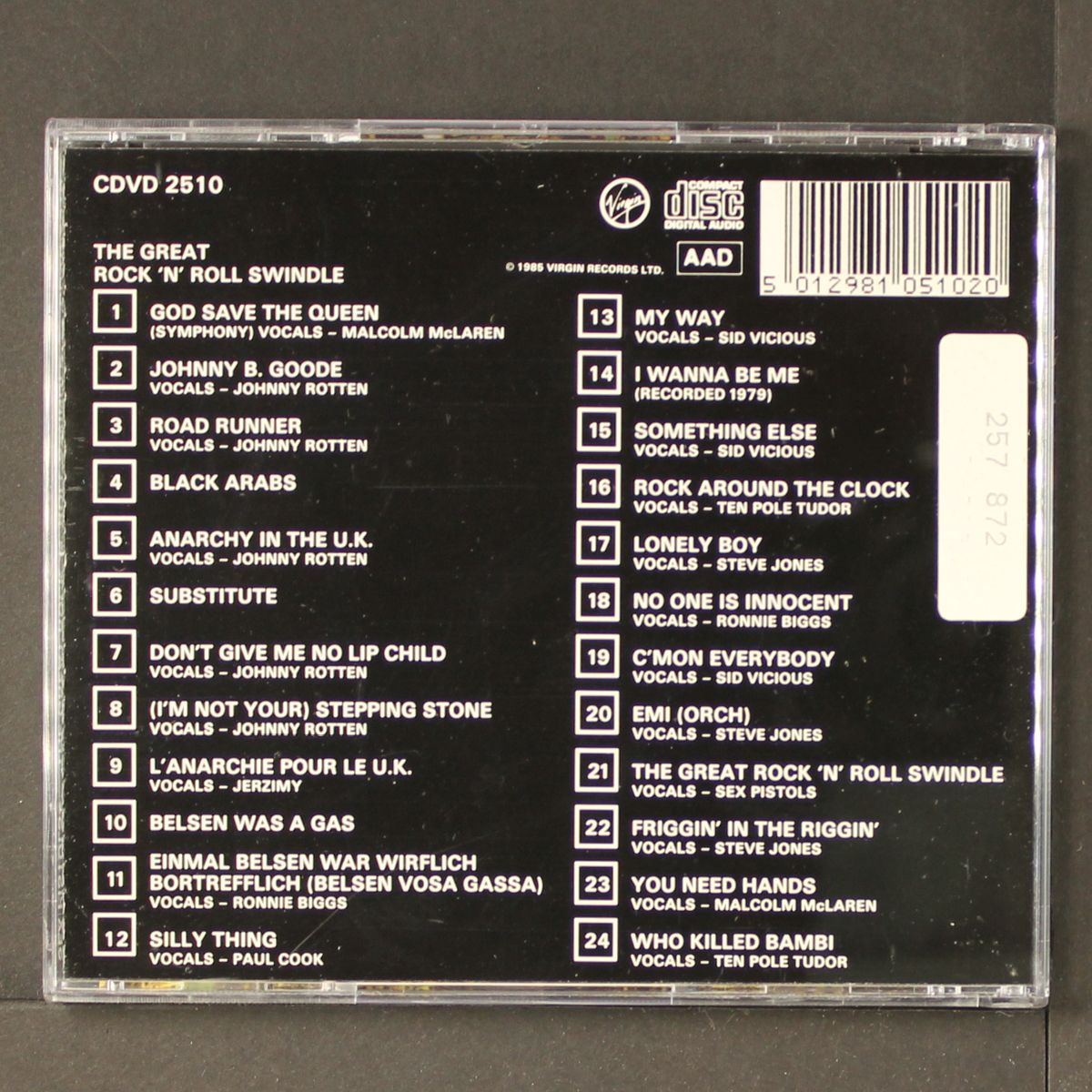 the great rock 'n' roll swindle by SEX PISTOLS