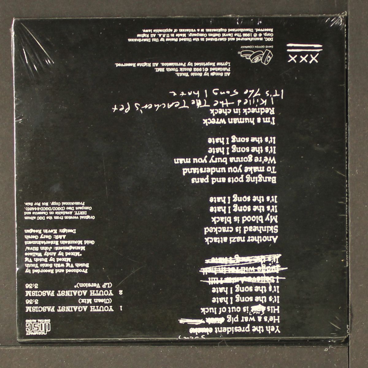 youth against fascism by SONIC YOUTH