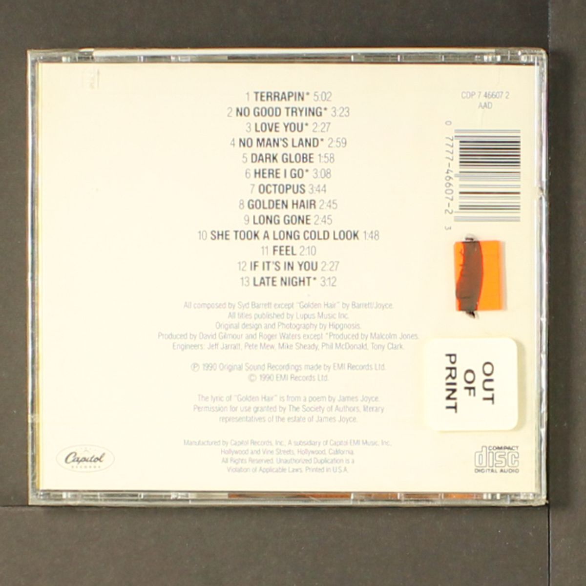 the madcap laughs by SYD BARRETT