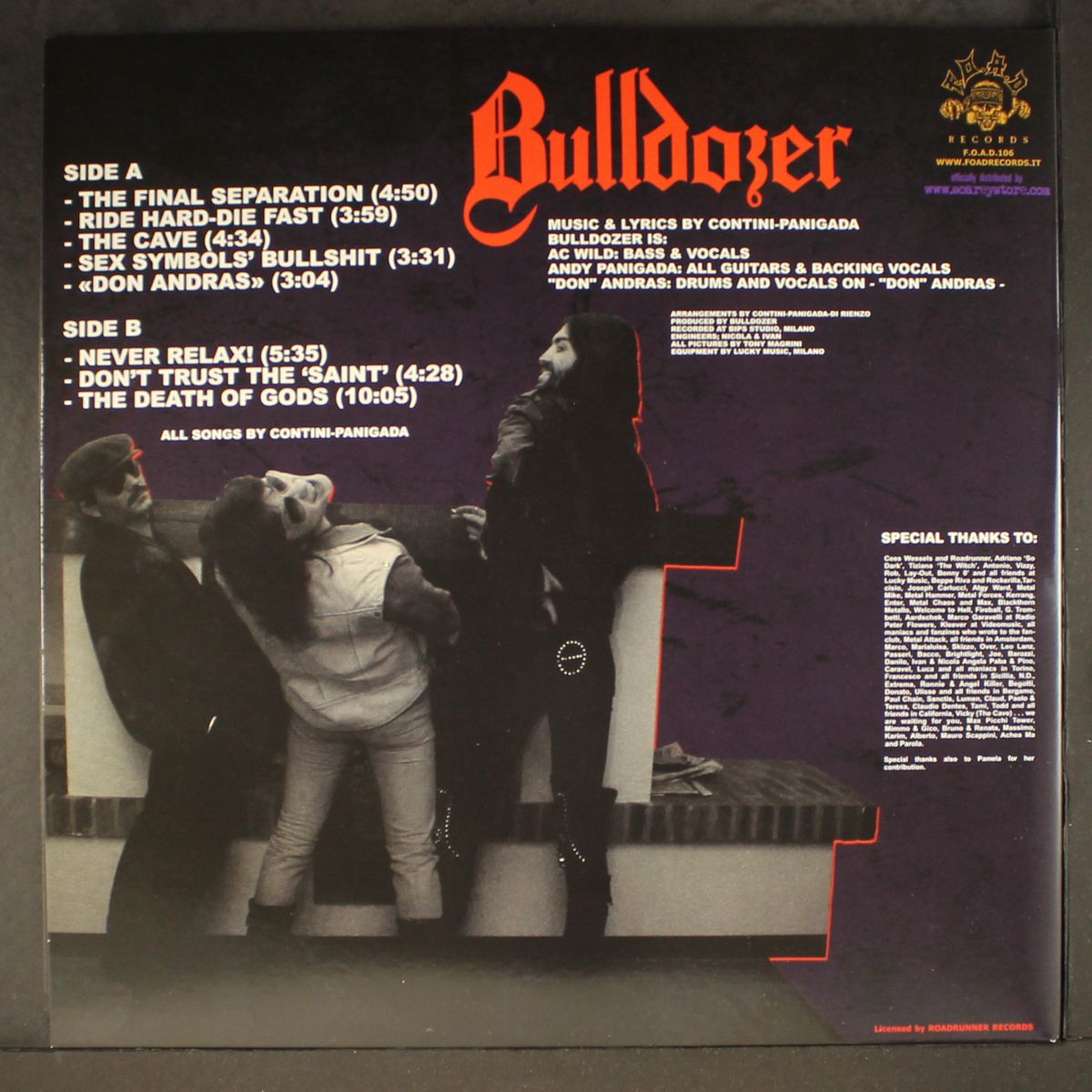 the final separation by BULLDOZER