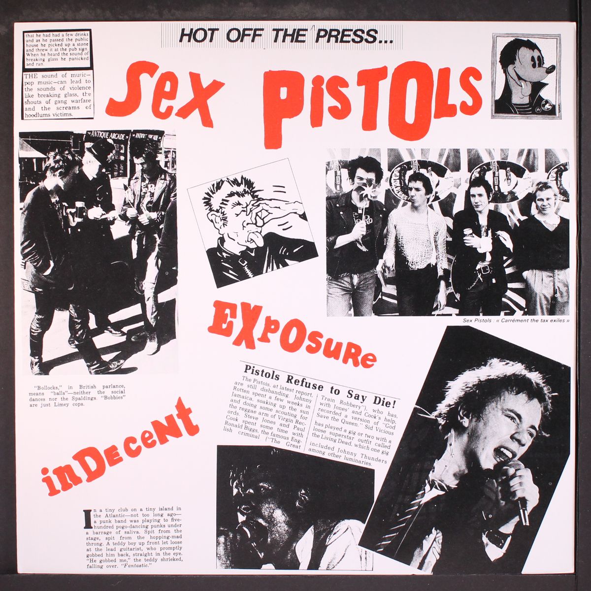 indecent exposure by SEX PISTOLS