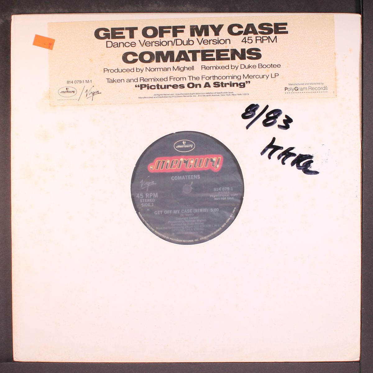 get off my case, dance/dub versions by COMATEENS