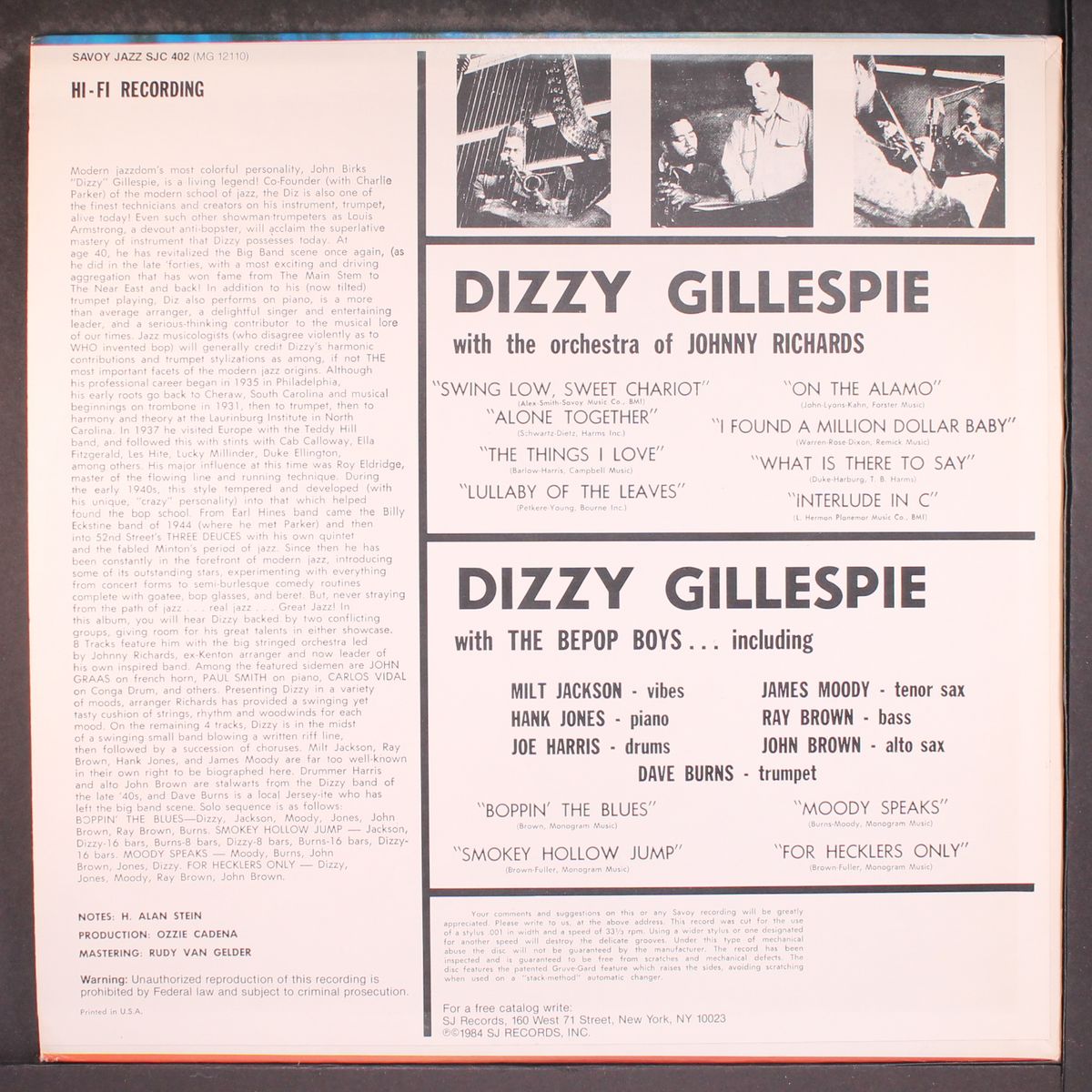 story by DIZZY GILLESPIE