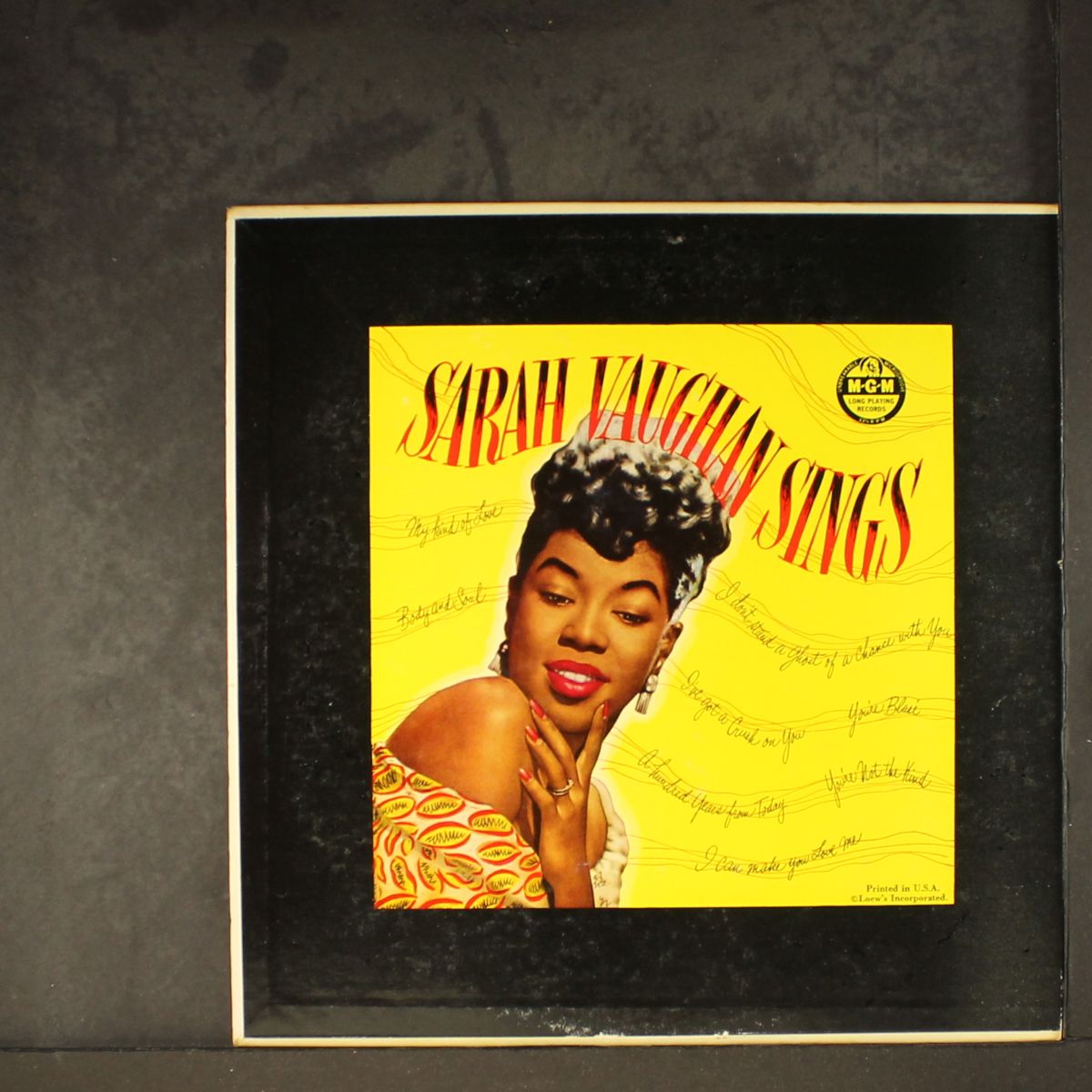 sings by SARAH VAUGHAN