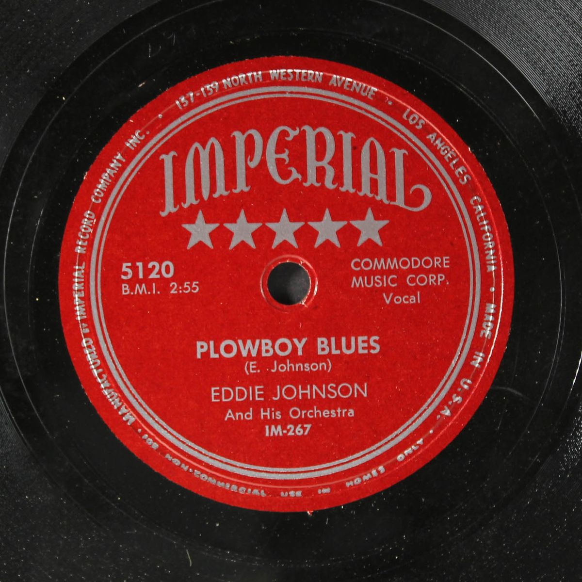 corn licker / plowboy blues by EDDIE JOHNSON