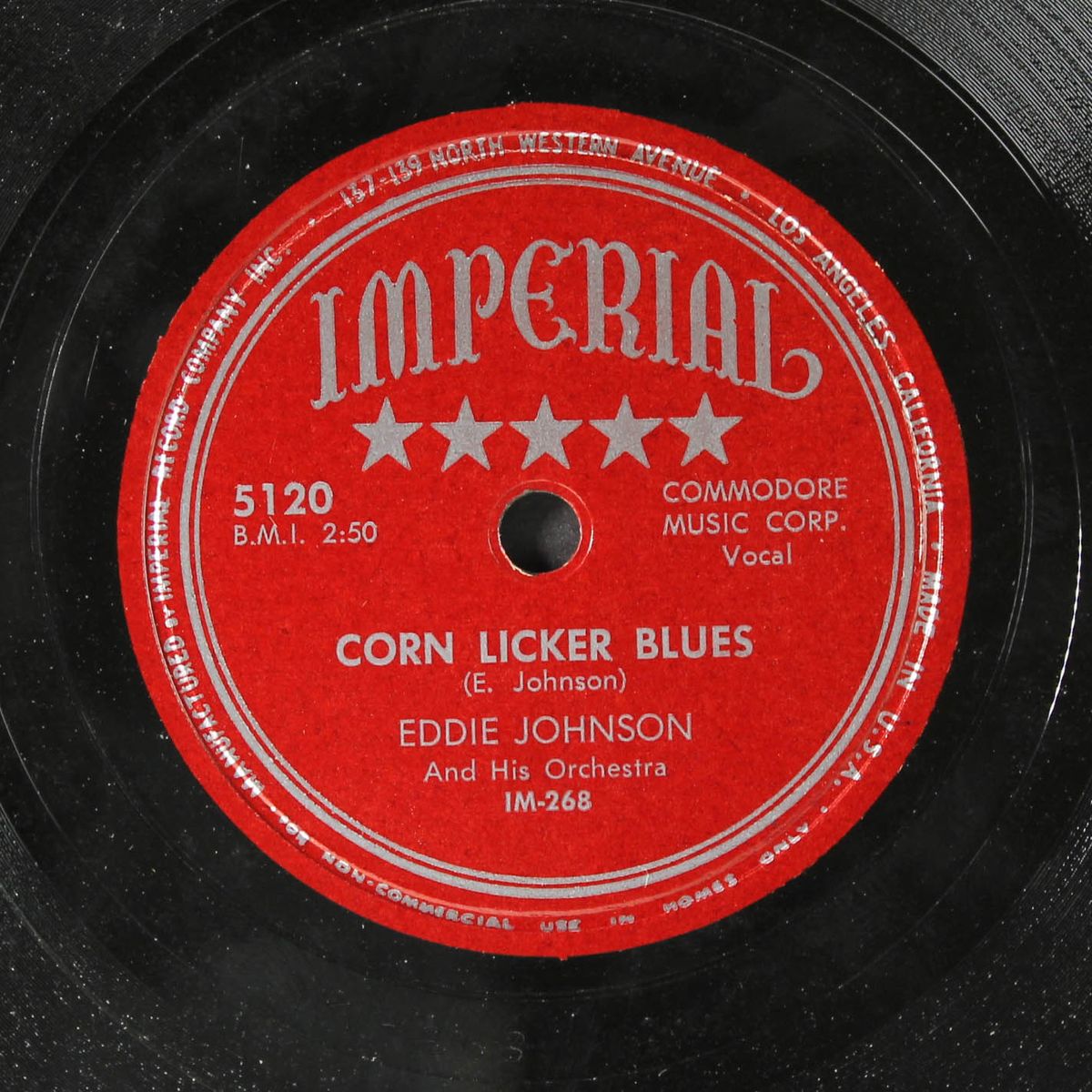 corn licker / plowboy blues by EDDIE JOHNSON