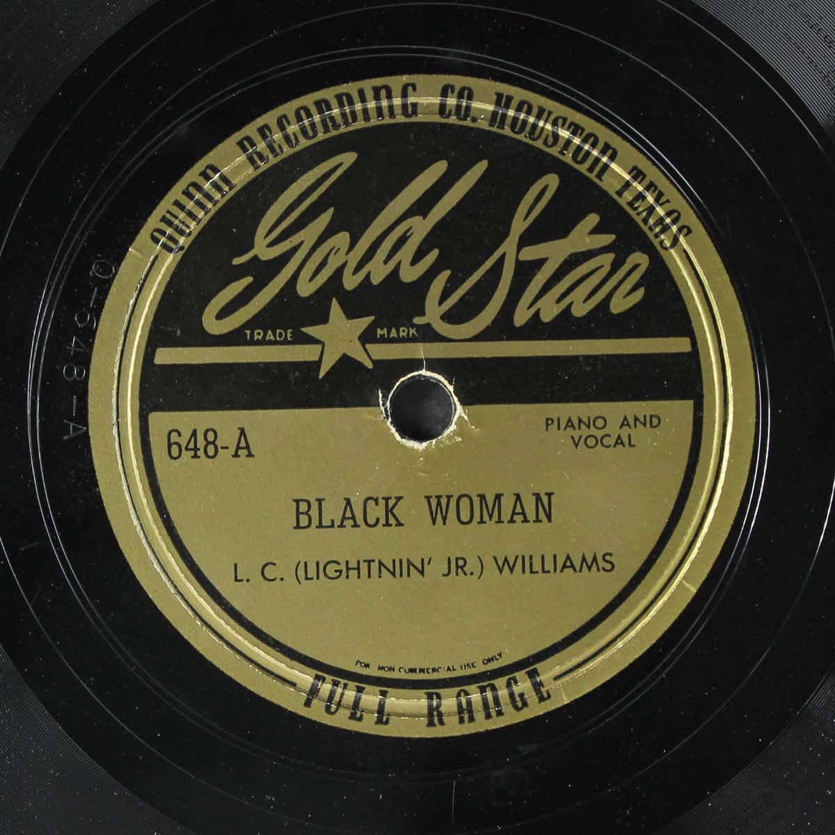 black woman / i won't be here long by L.C. WILLIAMS