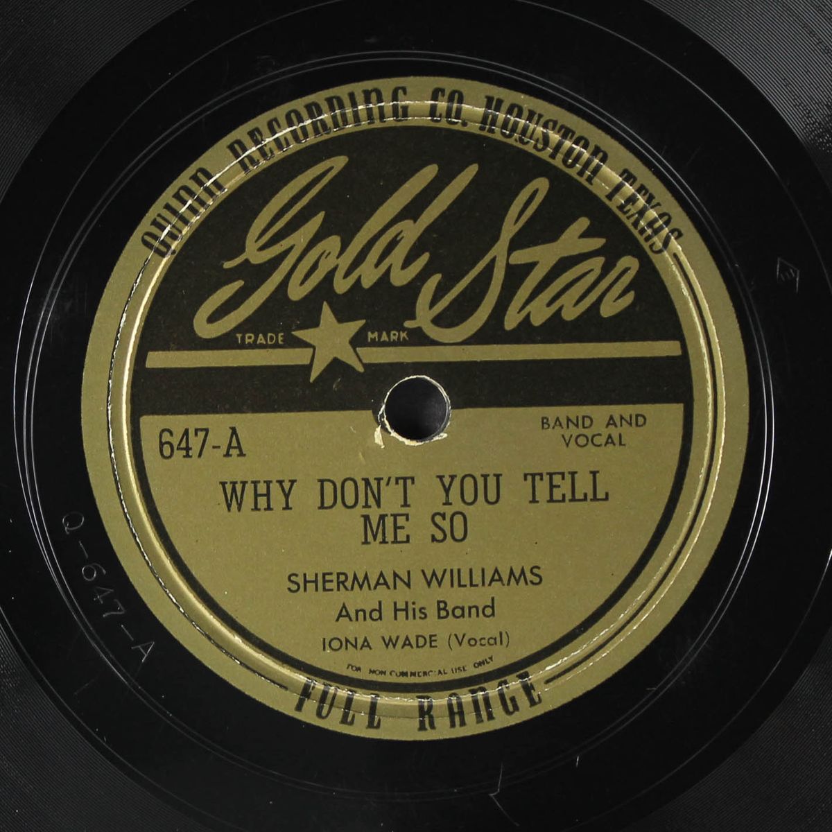 why don't you tell me so / no on in my heart by SHERMAN WILLIAMS
