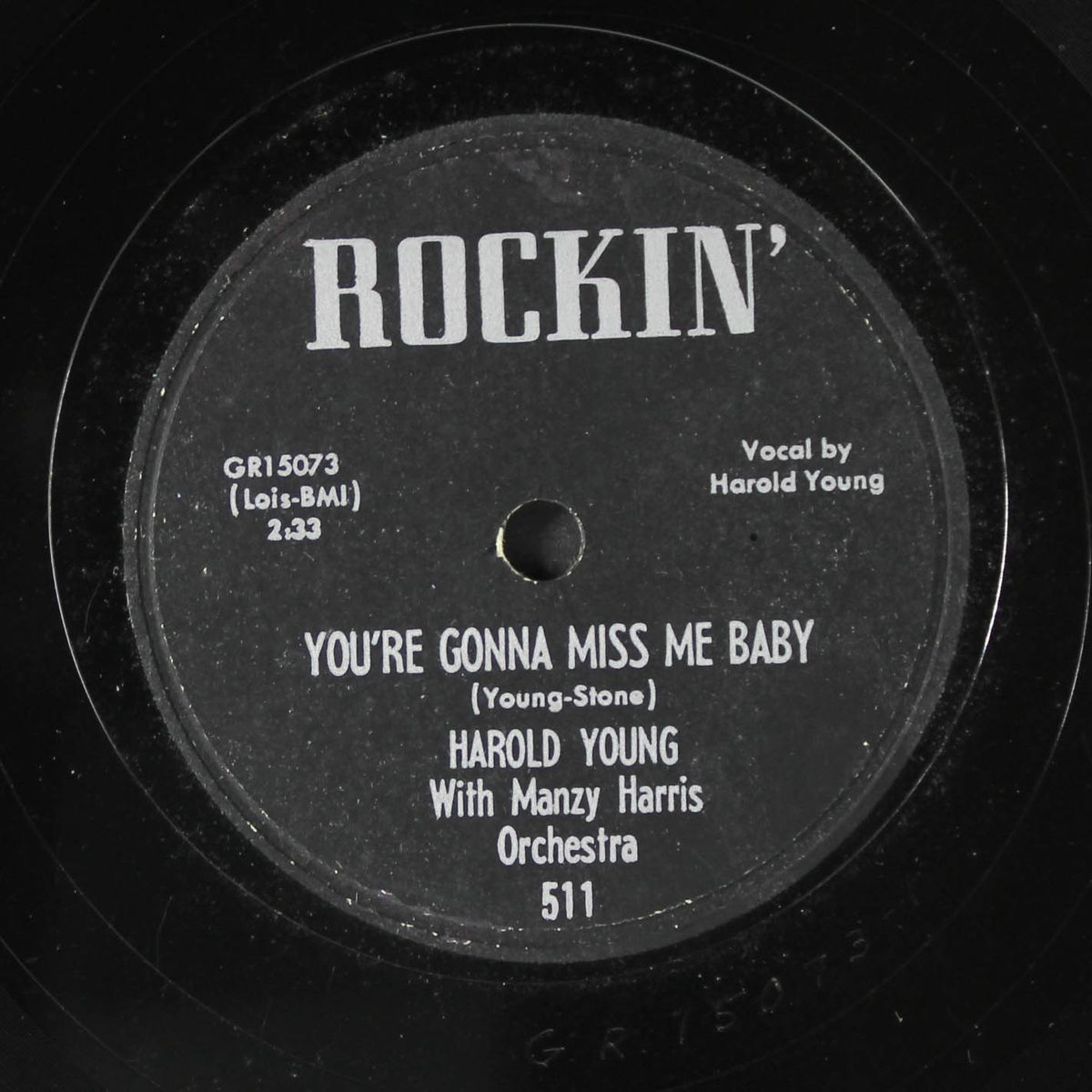 you're gonna miss me baby / i love you for myself by HAROLD YOUNG