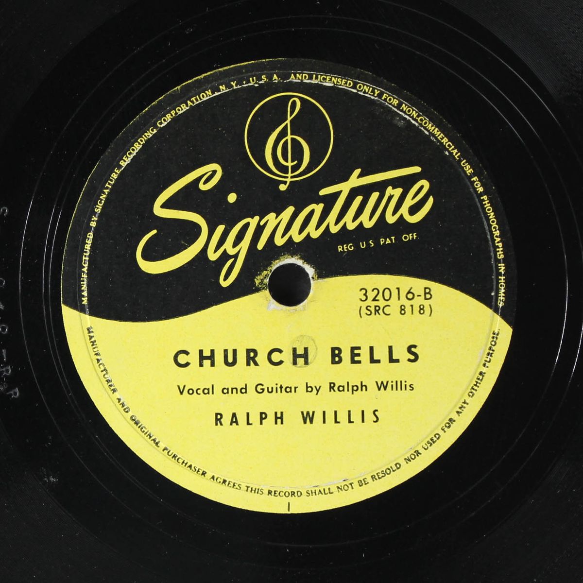 just a note / church bells by RALPH WILLIS