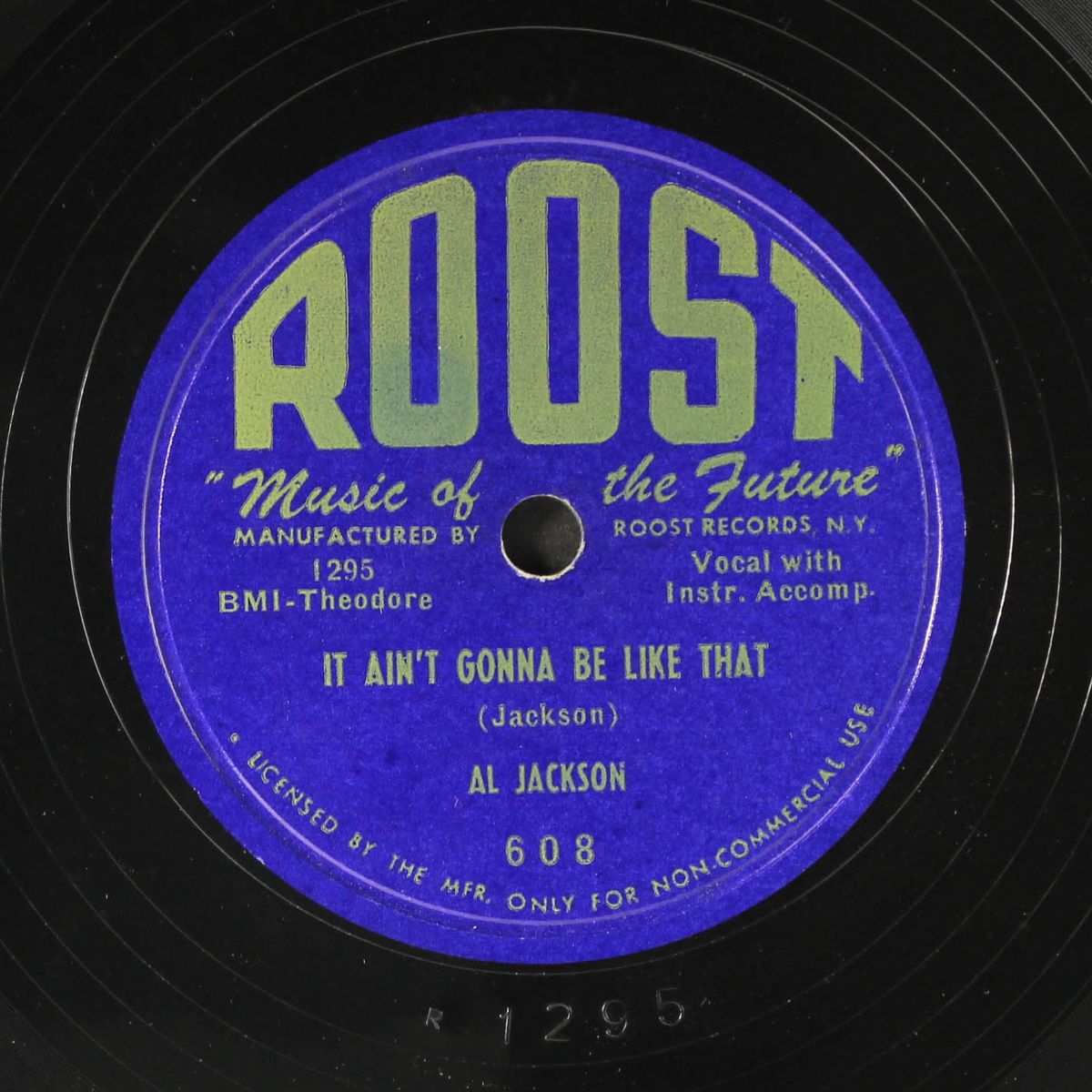 it ain't gonna be like that / cool cruel mama by AL JACKSON