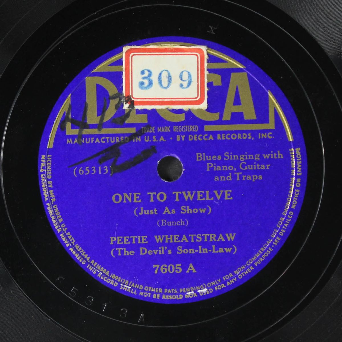 one to twelve / let's talk things over by PEETIE WHEATSTRAW