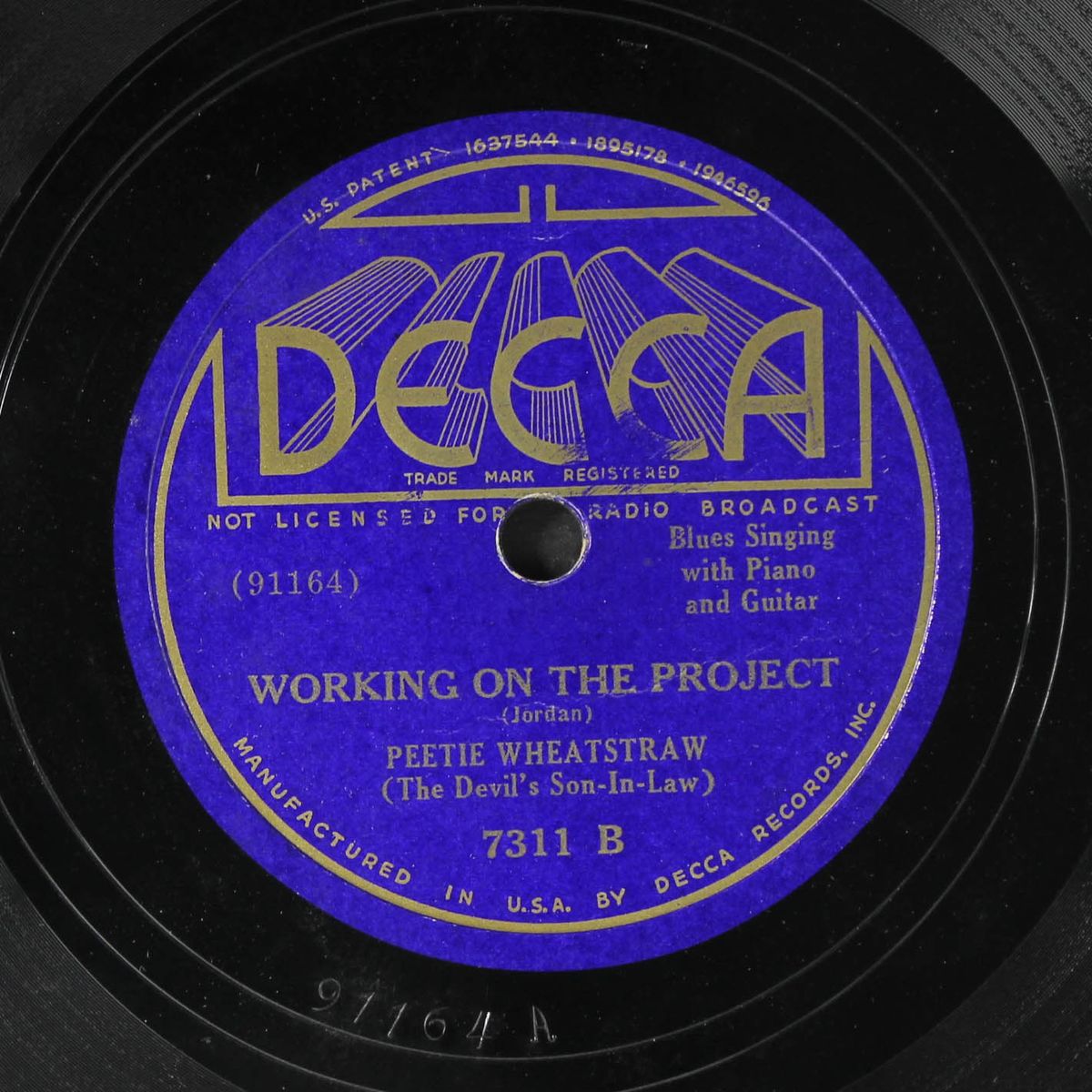 would you would you mama / working on the project by PEETIE WHEATSTRAW