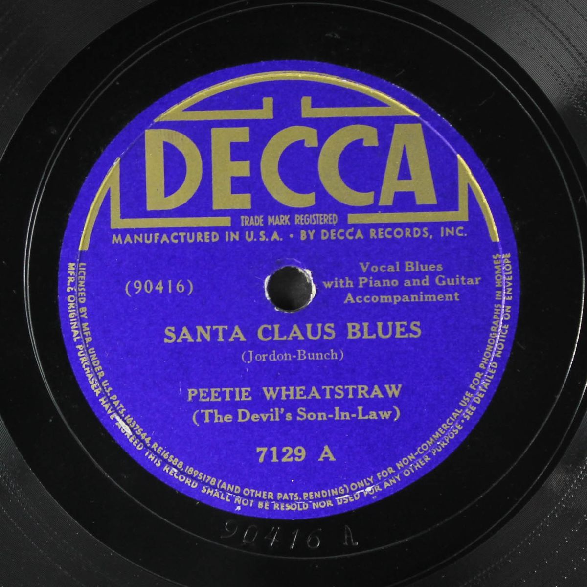 santa claus blues / lonesome lonesome blues by PEETIE WHEATSTRAW