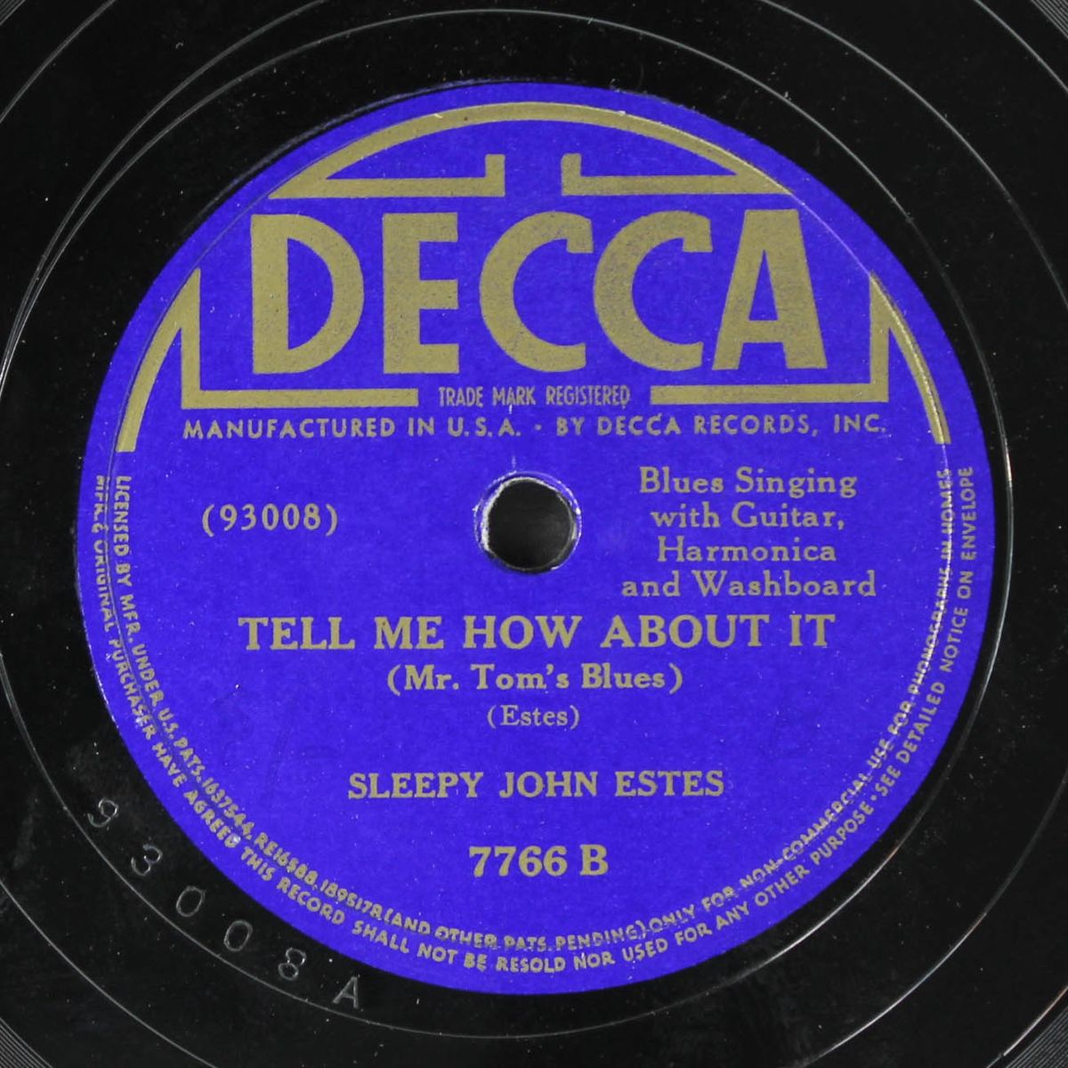 drop down / tell me about it by SLEEPY JOHN ESTES