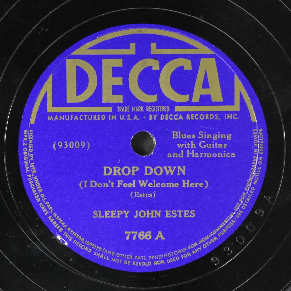drop down / tell me about it by SLEEPY JOHN ESTES