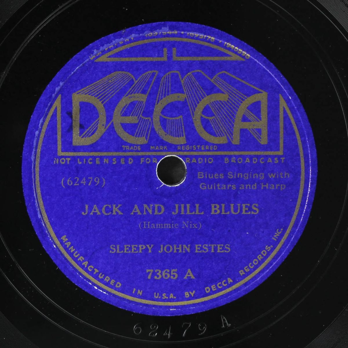 jack and jill blues / need more blues by SLEEPY JOHN ESTES