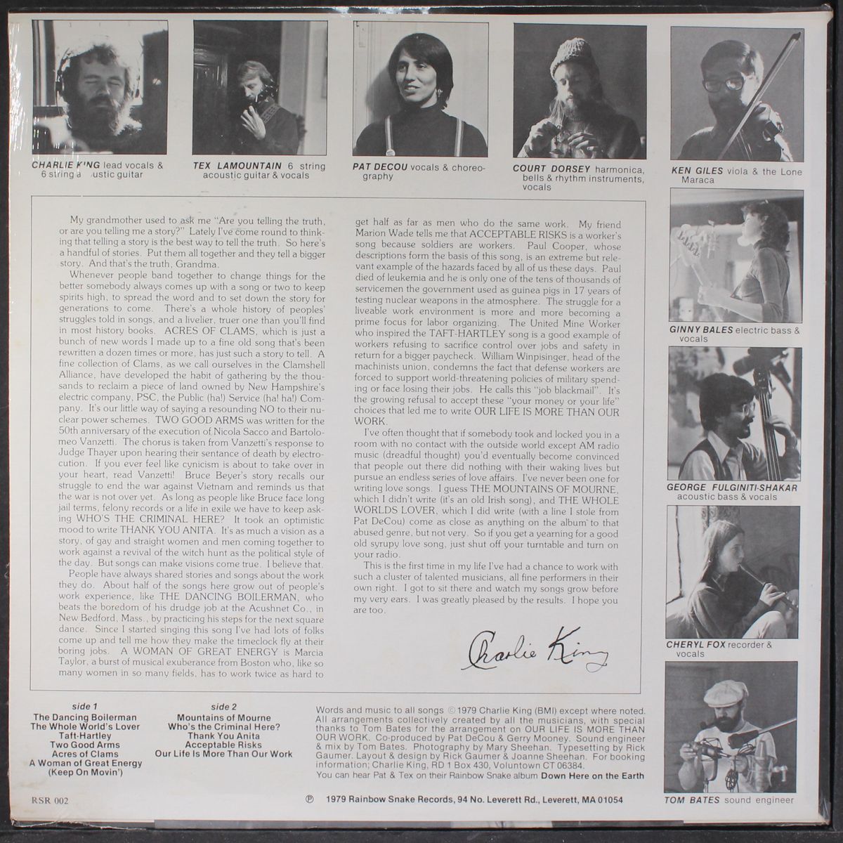 somebody's story by CHARLIE KING