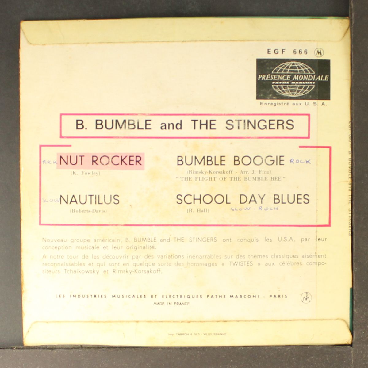 nut rocker by B. BUMBLE & STINGERS
