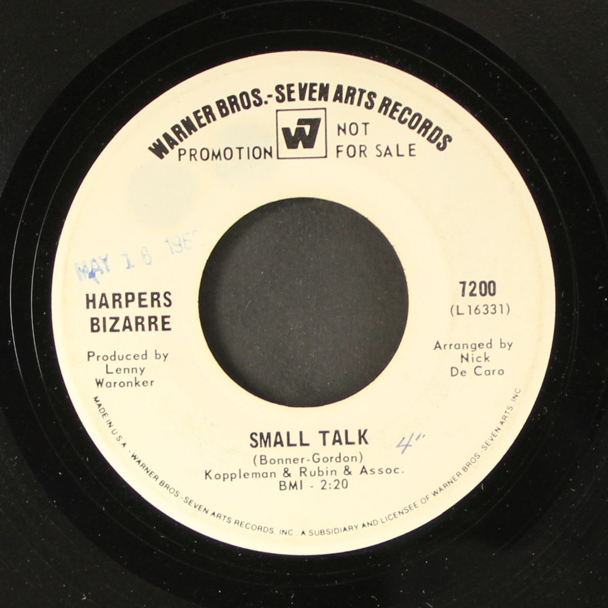 small talk / both sides now by HARPERS BIZARRE