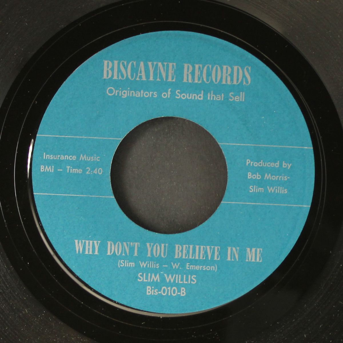 tighten up your game, baby / why don't you believe in me by SLIM WILLIS