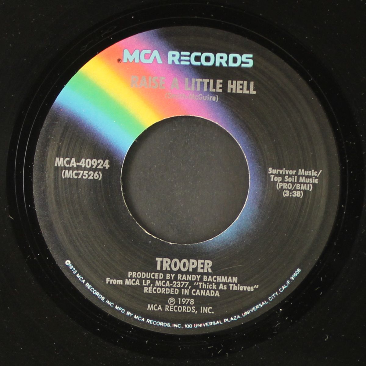 raise a little hell / a fine mess by TROOPER