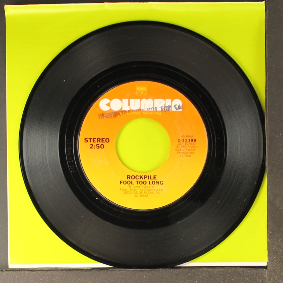 teacher teacher / fool too long by ROCKPILE
