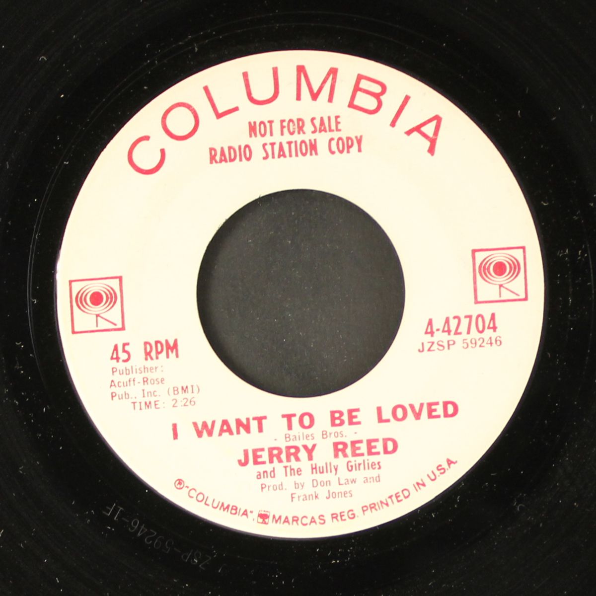 i want to be loved / i'll see you in my dreams by JERRY REED
