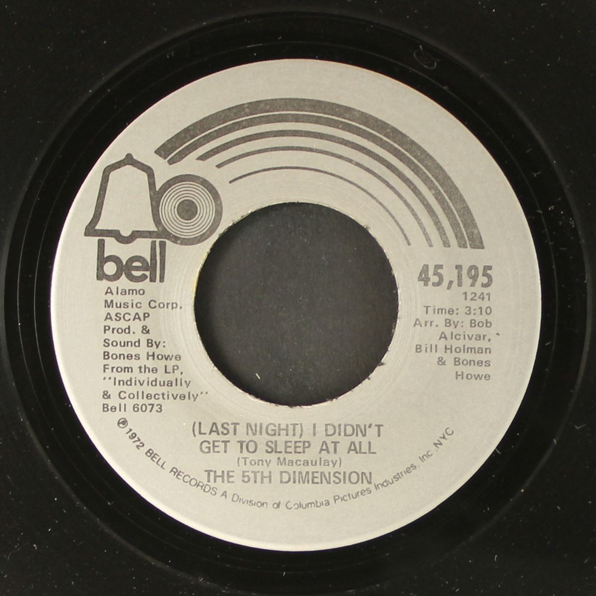 last night i didn't get to sleep / the river witch by FIFTH DIMENSION