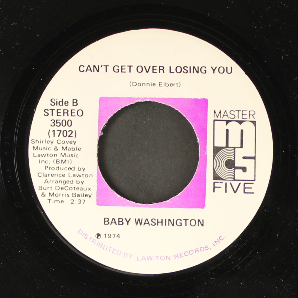 care free / can't get over losing you by BABY WASHINGTON