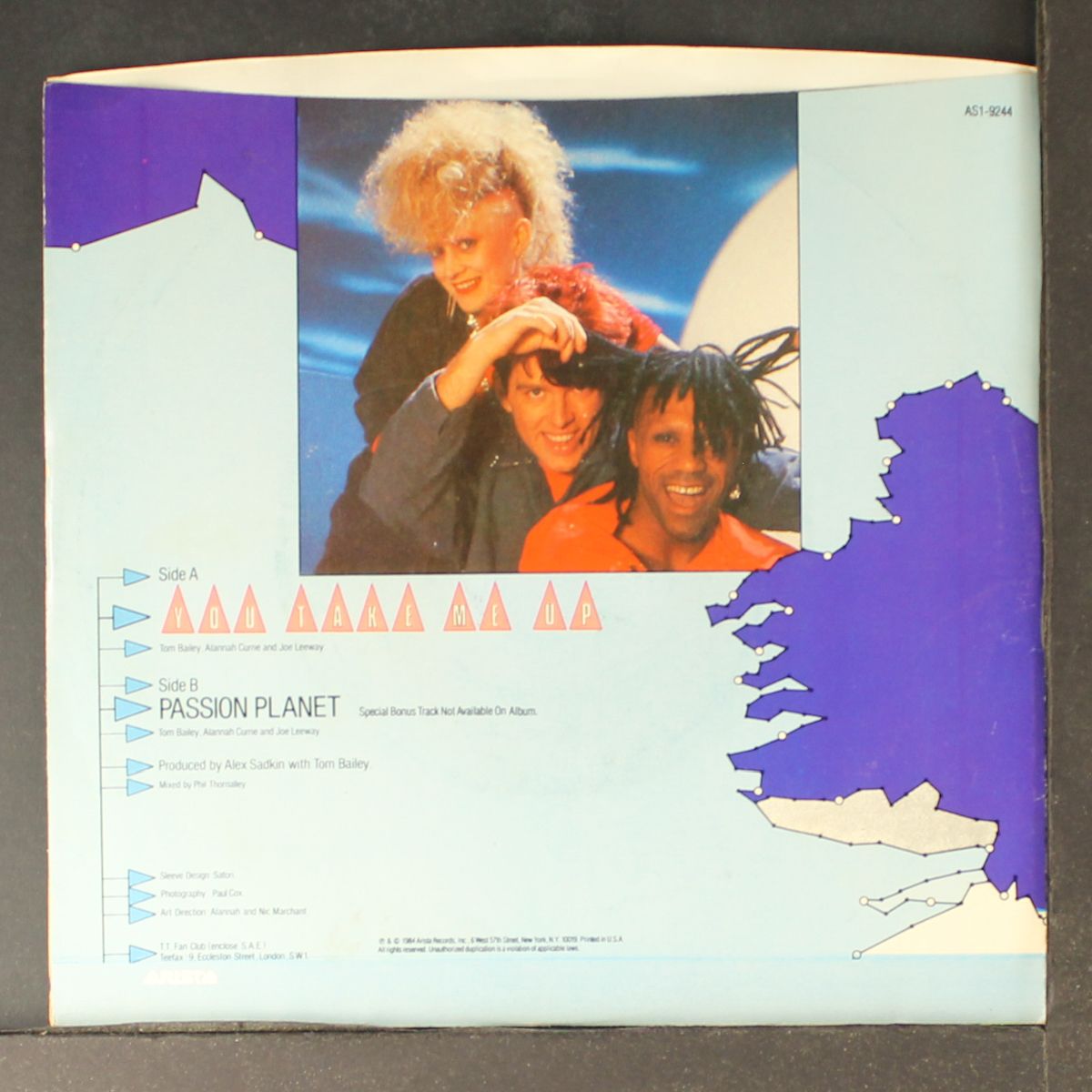 you take me up / passion planet by THOMPSON TWINS