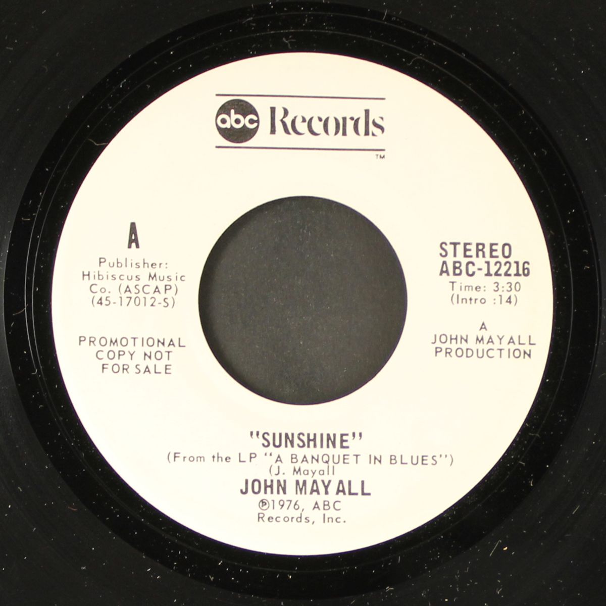 sunshine / mono by JOHN MAYALL